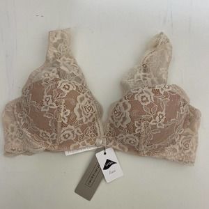 Intimissimi Women's 34B Giorgia Underwired push up Bra in Nude Lace New